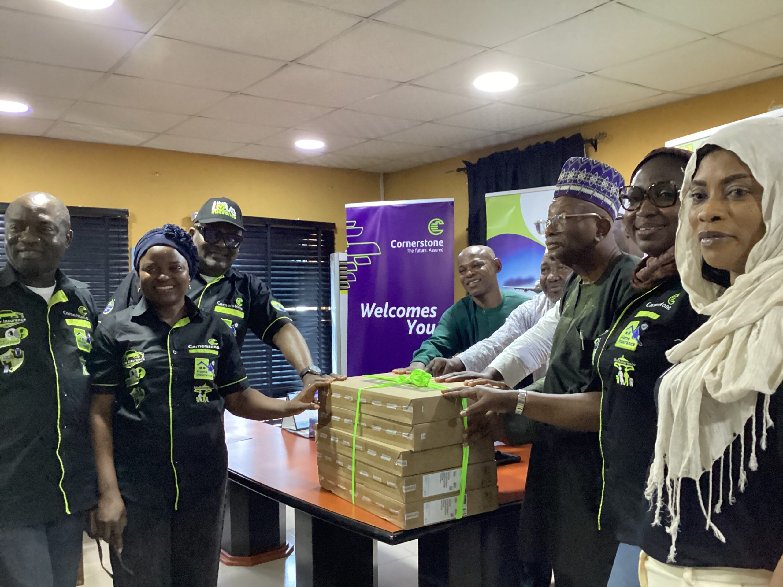 Cornerstone Insurance Plc donates computer sets to Crescent University