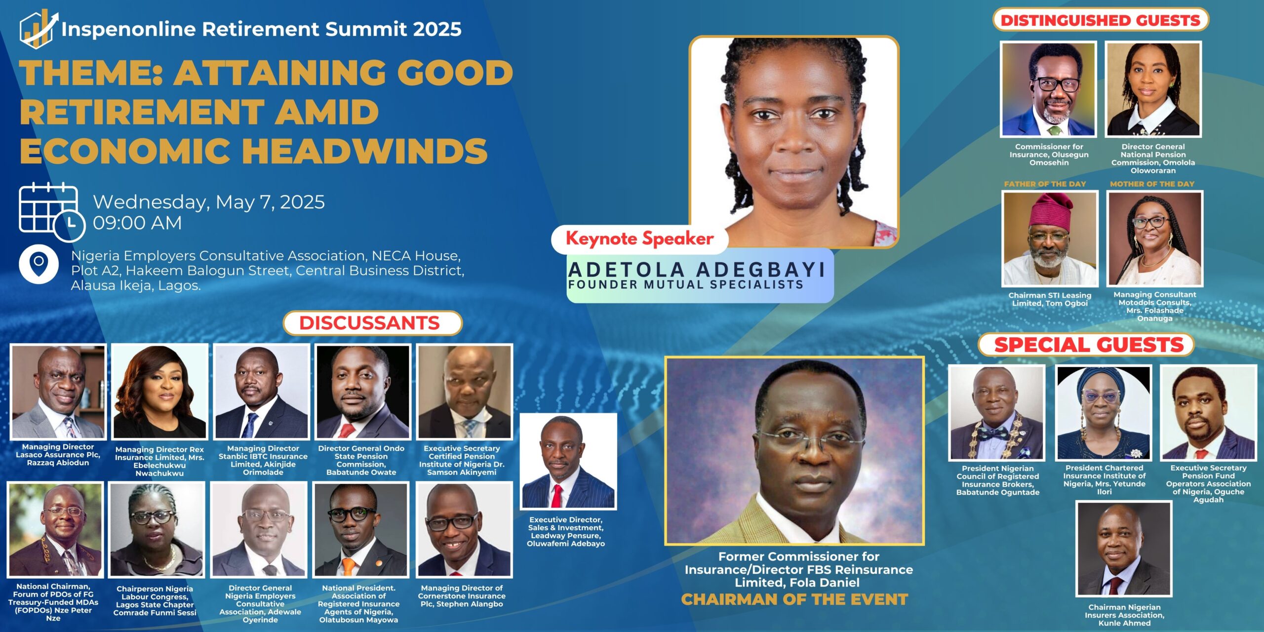 Inspenonline summit to expose ways of  attaining good retirement amid economic headwinds