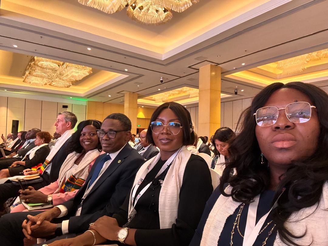 Anchor Insurance delegates with Deputy Commissioner for Insurance Finance and Administration Ekerete Ola Gam-Ikon at ongoing AIO conference, in Addis Ababa, Ethiopia