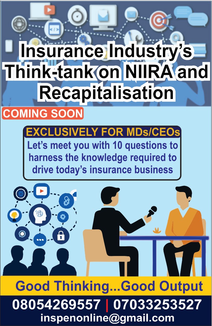 Think-tank on NIIRA, insurance sector recapitalisation unveiled