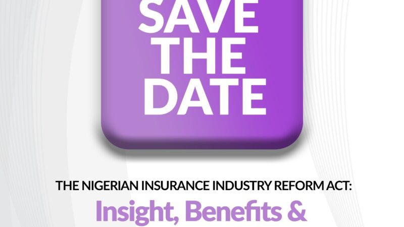 Coronation Insurance  to host webinar on understanding Nigerian Insurance Industry Reform Act