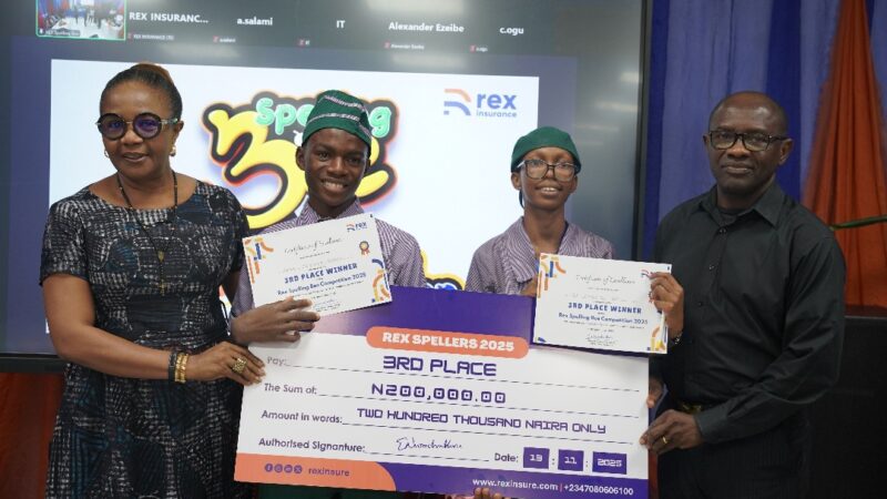 Rex Insurance promotes academic excellence with spelling bee competition as Gbaja Girls Senior Secondary School comes top