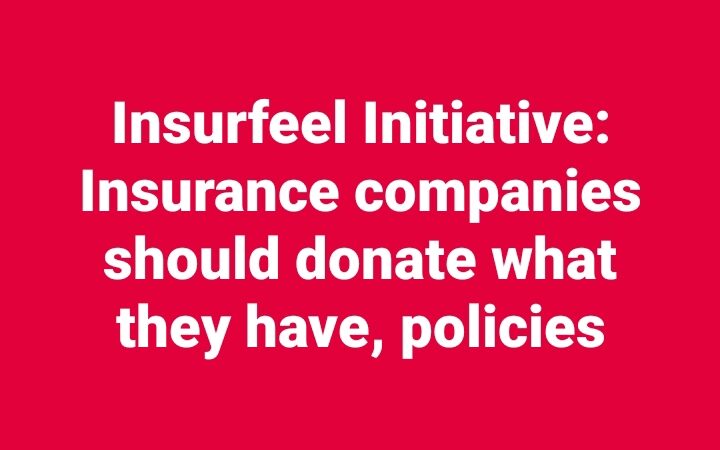 In insurance charity should begin at home, operation donate what you have