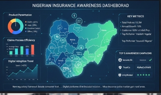 Awareness Dashboard: Top Nigerian Insurance companies for the week