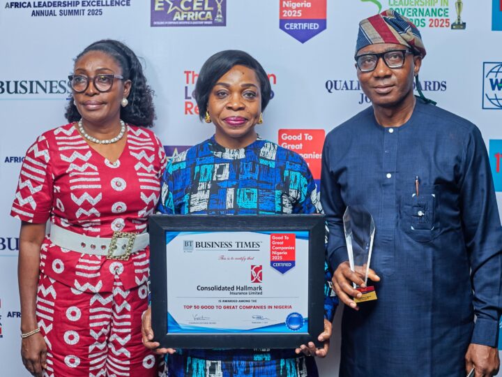 Photo: Consolidated Hallmark Insurance emerges among Top 50 Good To Great Companies in Nigeria 2025