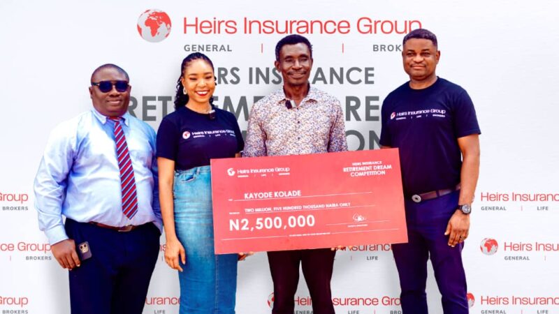 51-Year-Old Kayode Kolade wins inaugural Heirs Insurance retirement dream competition