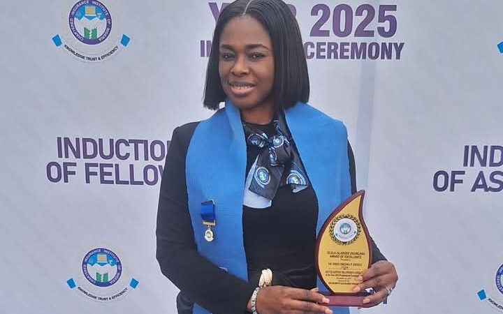 Professionals felicitate Dr. Chizoba Ehiogu on award of CIIN Fellow