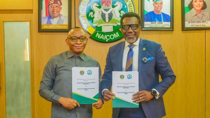 NAICOM, BPP ink pact to tighten insurance compliance in public procurement